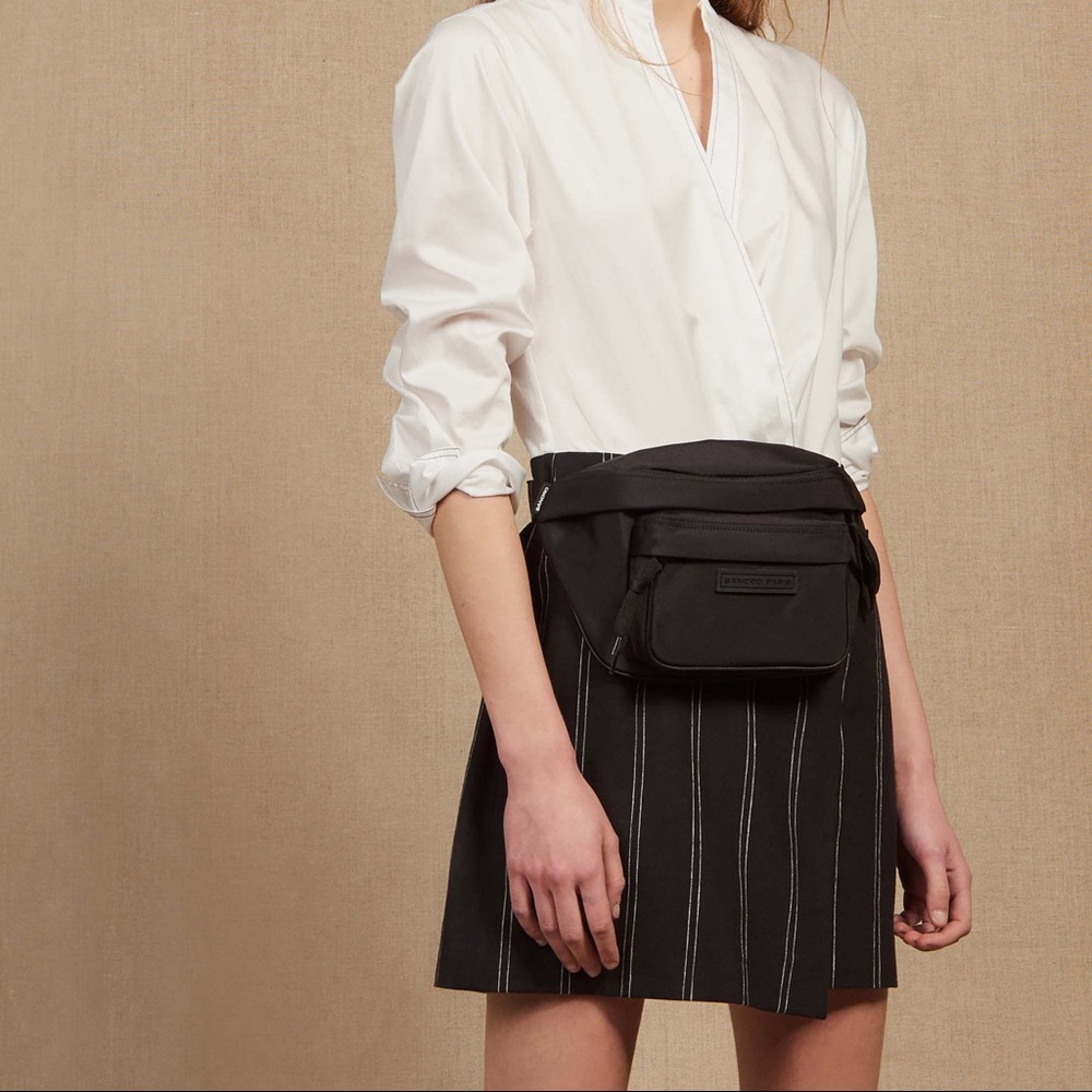 Sandro 2 in 1 shirt dress